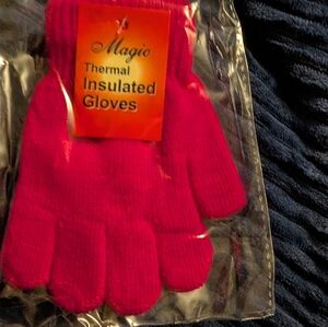 Kids Magic Hot Pink Thermal Gloves
